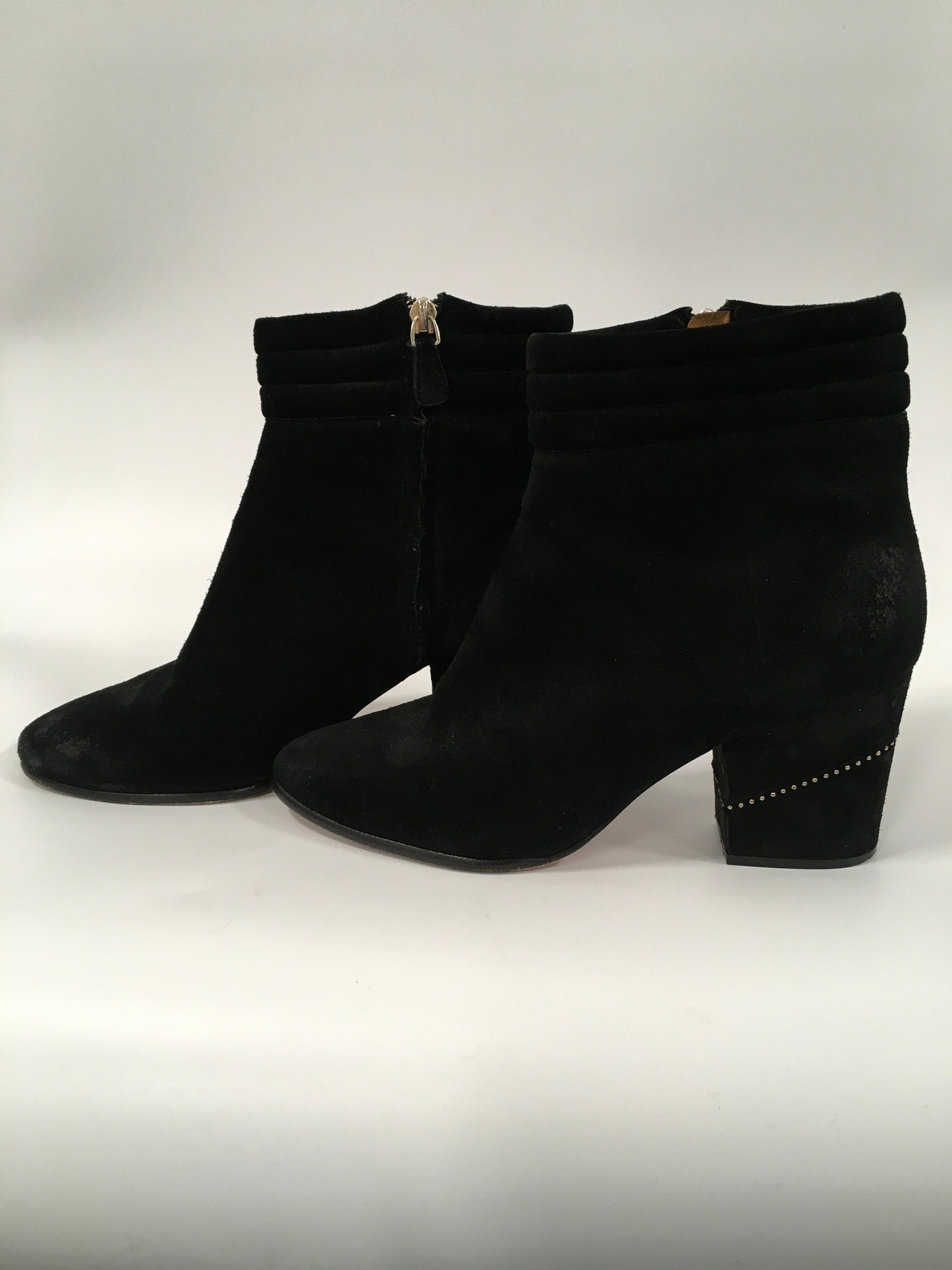 Black Boots Ankle Heels Rebecca Minkoff, Size 9