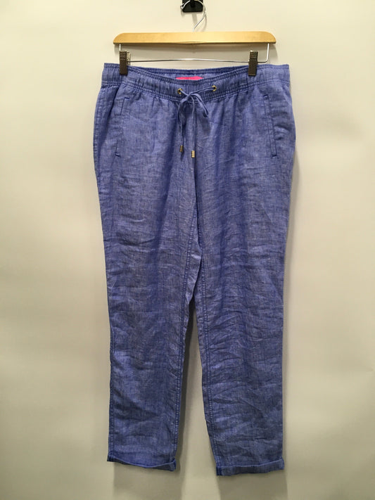 Blue Pants Linen Lilly Pulitzer, Size M