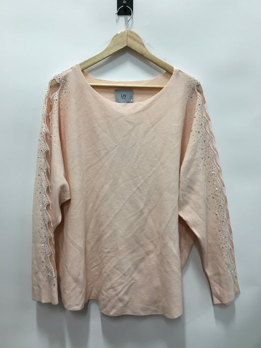 Pink Sweater LIV Milano, Size 2x
