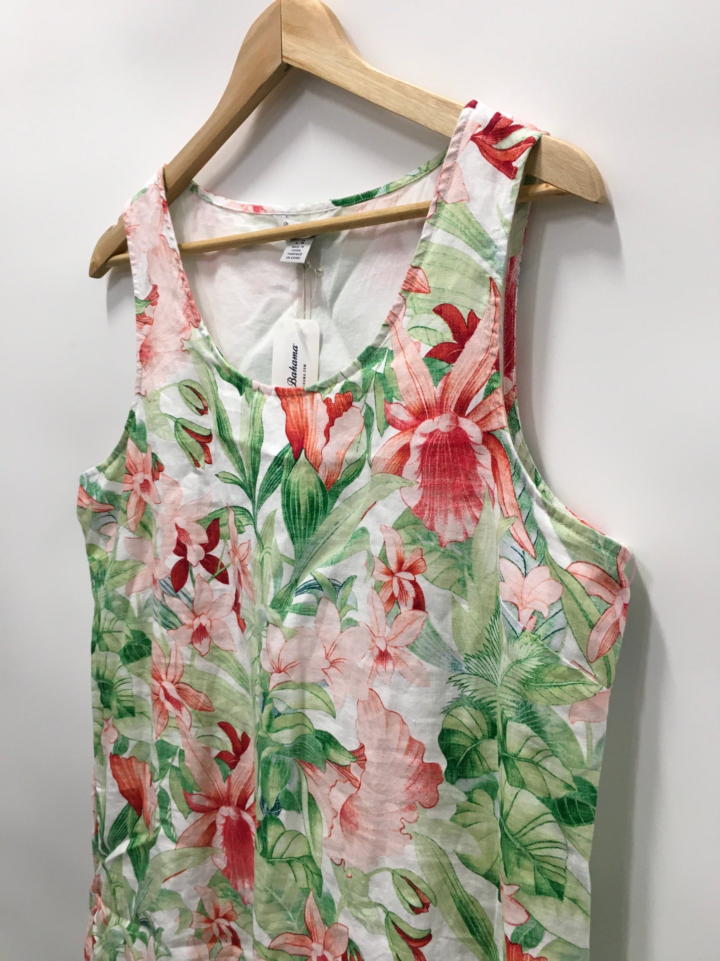Floral Print Dress Casual Short Tommy Bahama, Size L