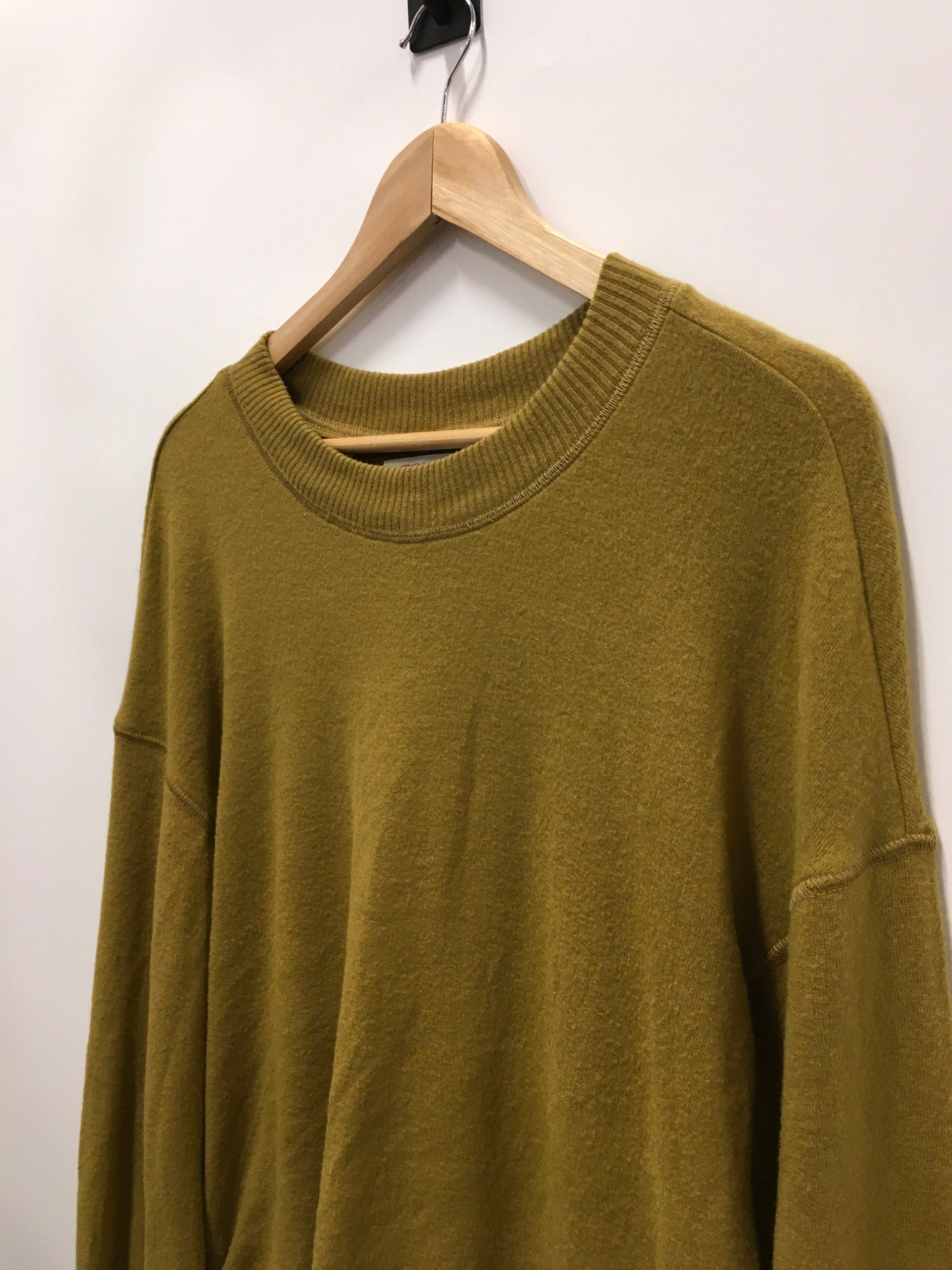 Green Top Long Sleeve Free People, Size S