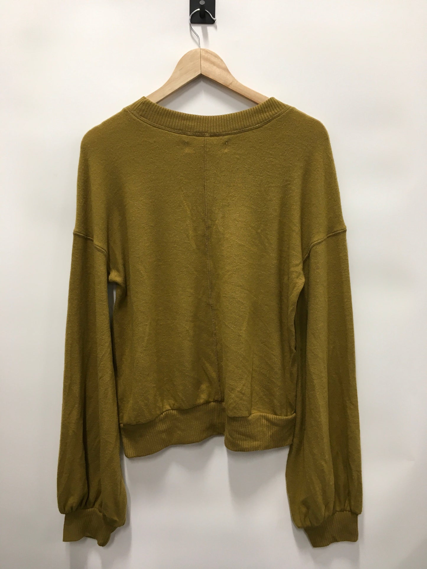 Green Top Long Sleeve Free People, Size S