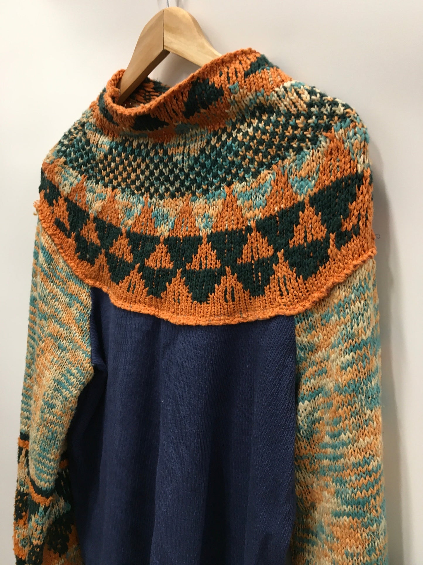 Blue & Green Sweater Free People, Size L