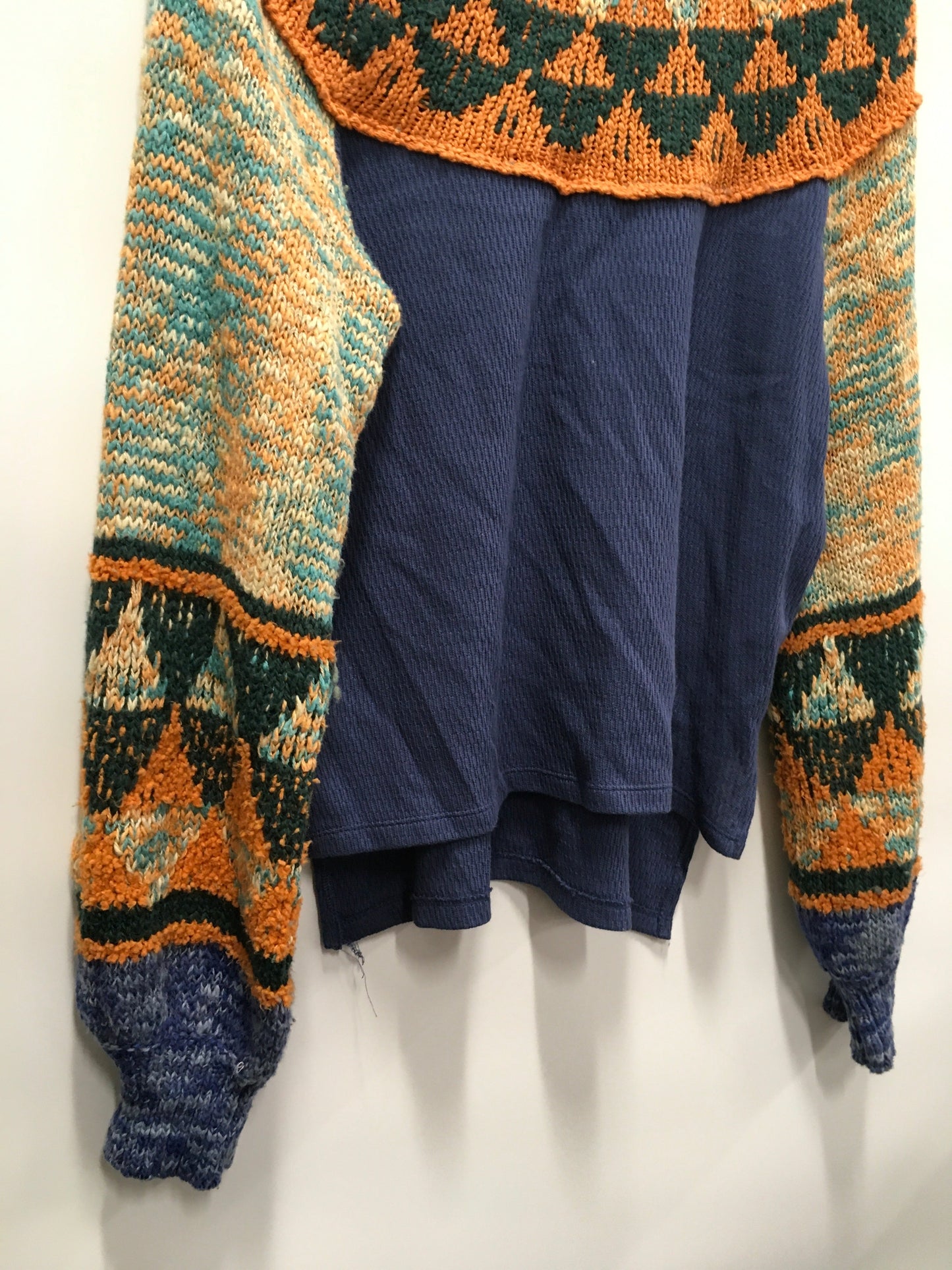 Blue & Green Sweater Free People, Size L