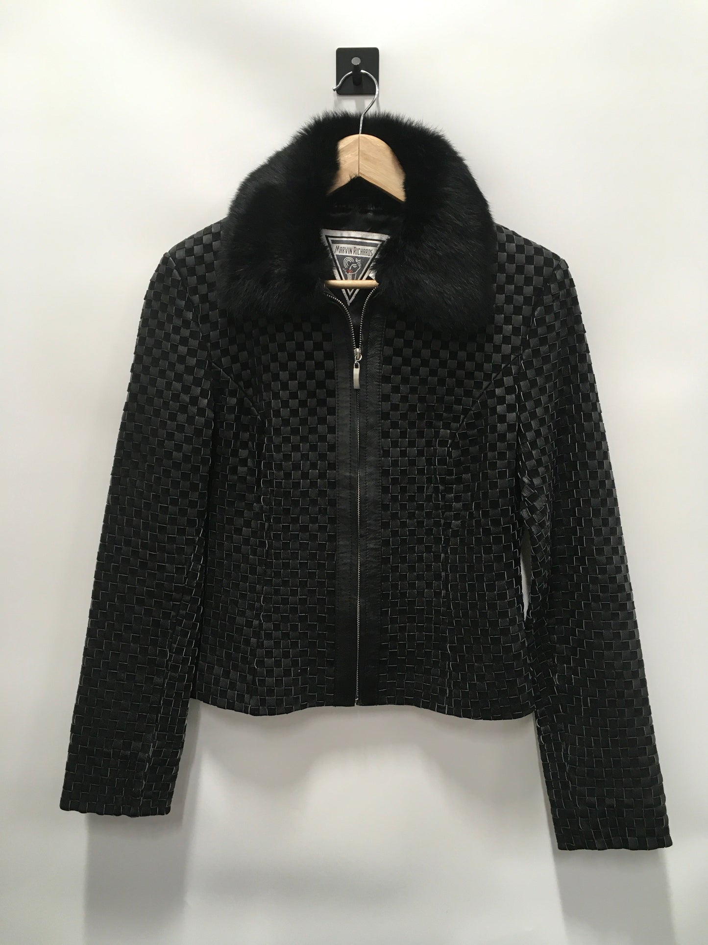 Jacket Leather By Marvin Richards In Black, Size: S