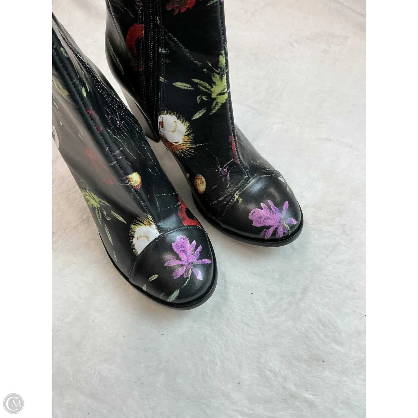 Boots Ankle Heels By Matisse In Floral Print, Size: 7.5