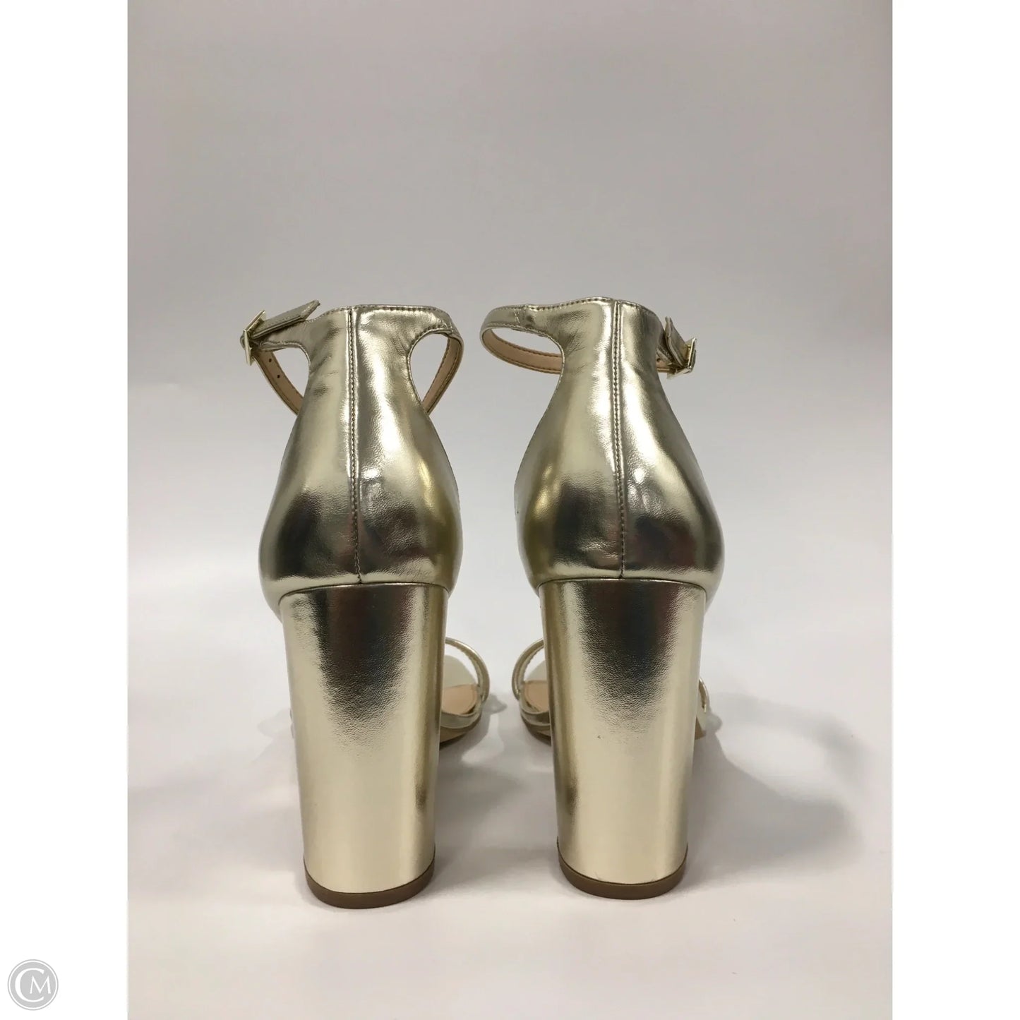 Shoes Heels Stiletto By Badgley Mischka In Gold, Size: 10