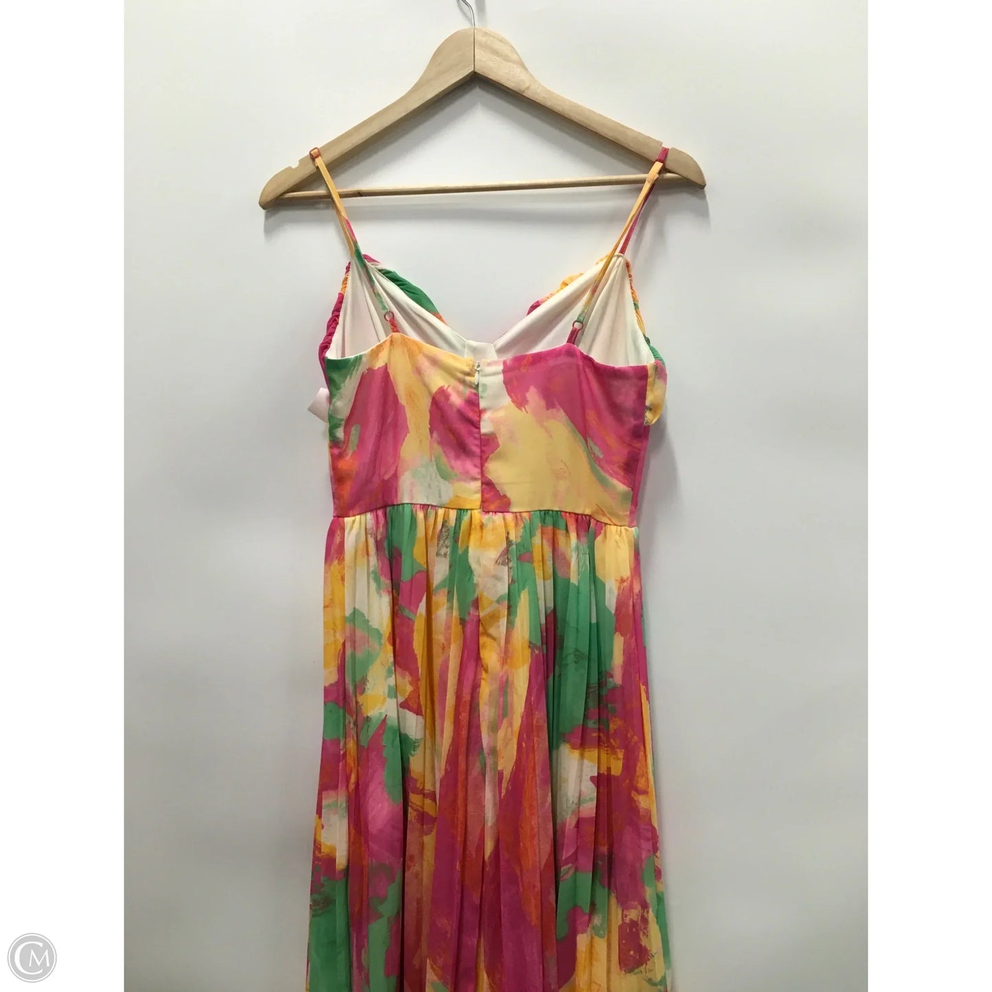 Dress Casual Maxi By Flying Tomato In Pink & Yellow, Size: S