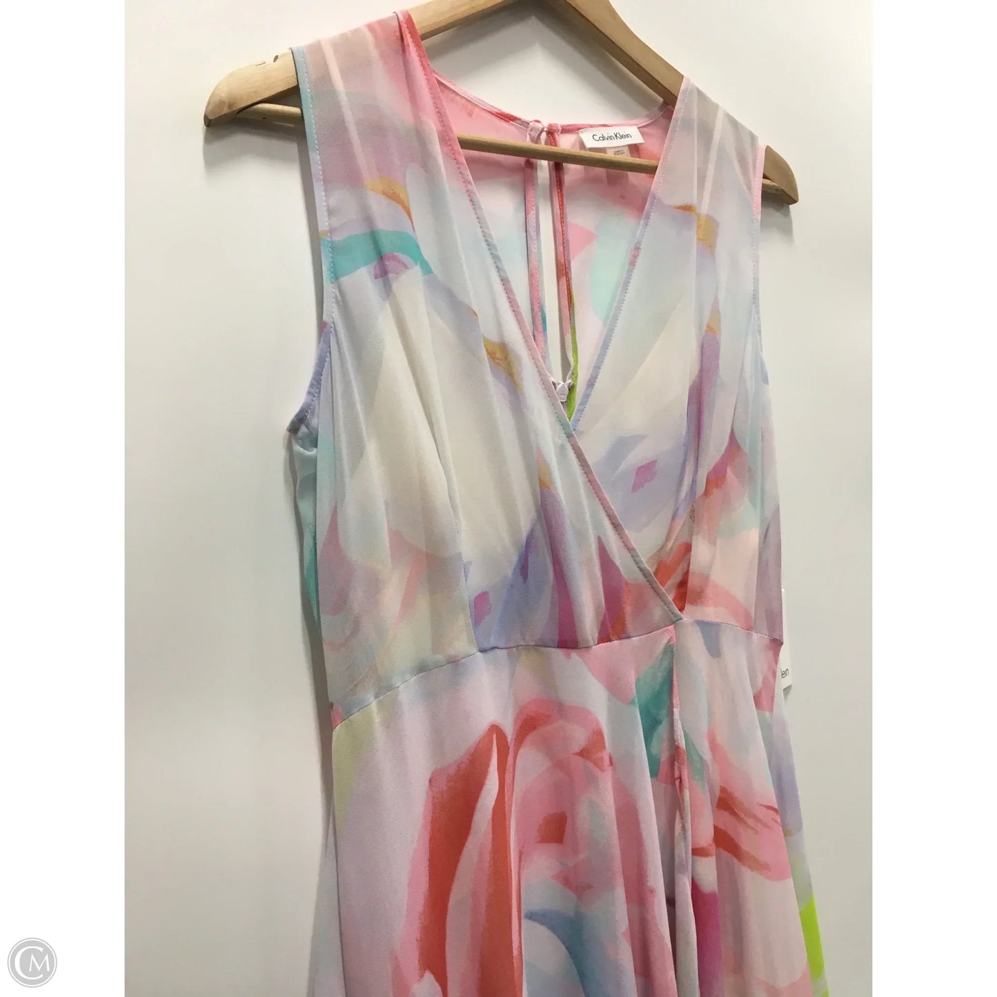 Dress Casual Maxi By Calvin Klein In Multi-colored, Size: M