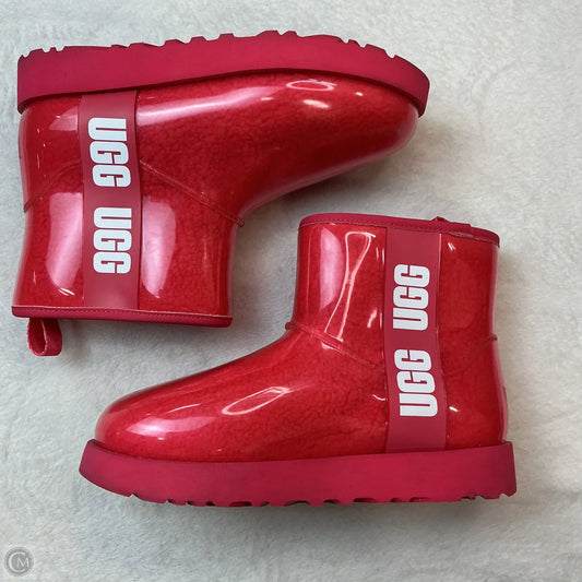 Boots Designer By Ugg In Pink, Size: 6