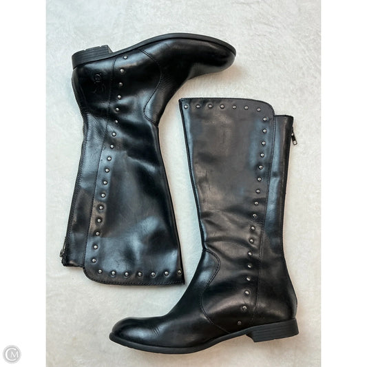 Boots Mid-calf Flats By Born In Black, Size: 7.5