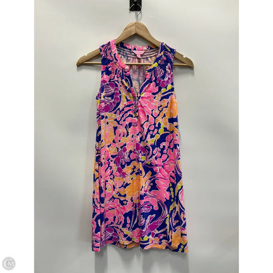 Dress Designer By Lilly Pulitzer In Pink & Purple, Size: Xxs