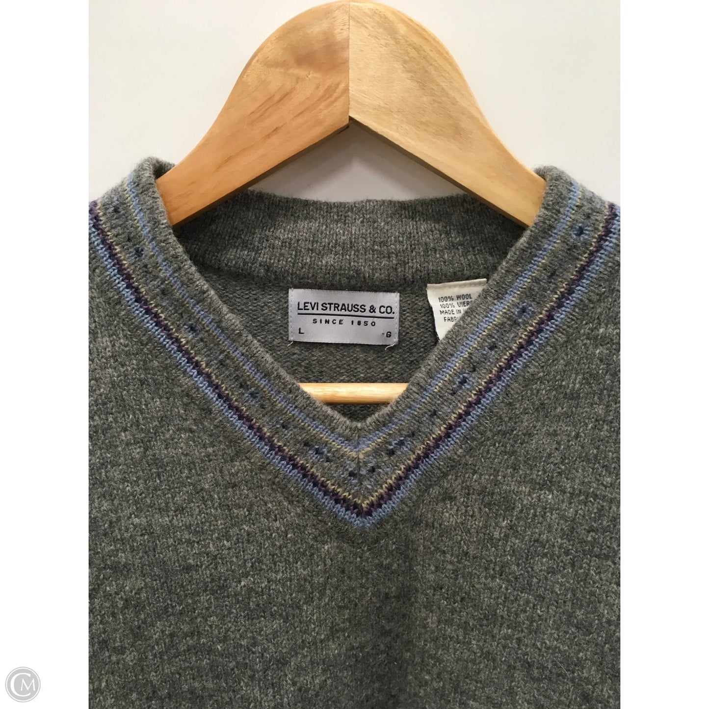 Sweater By Levis In Grey, Size: L
