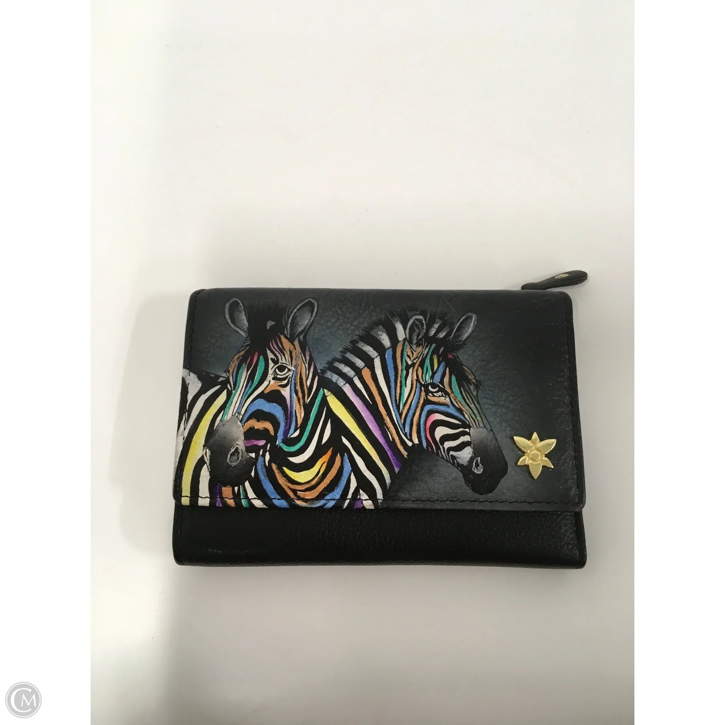 Wallet Leather By Anuschka, Size: Small