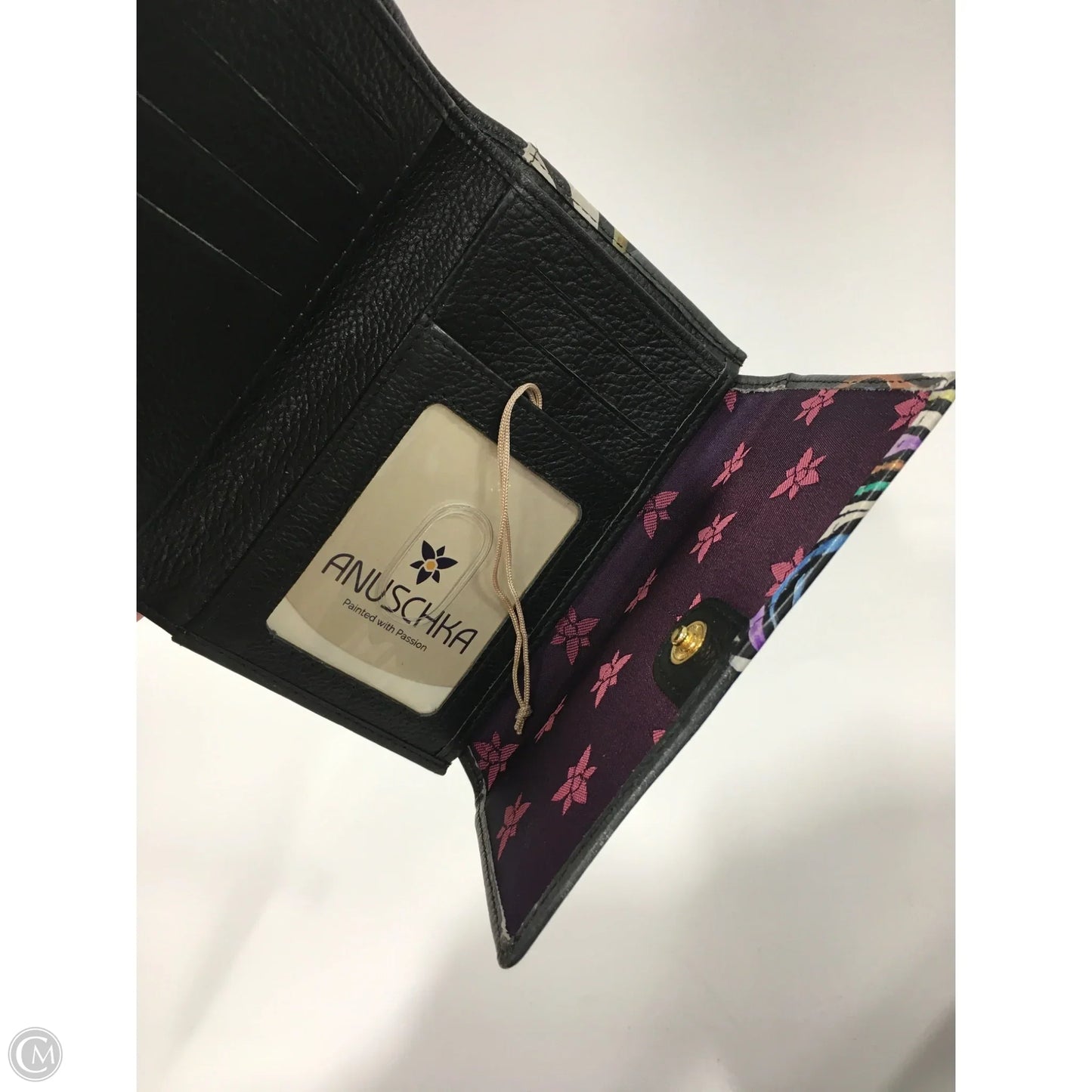 Wallet Leather By Anuschka, Size: Small