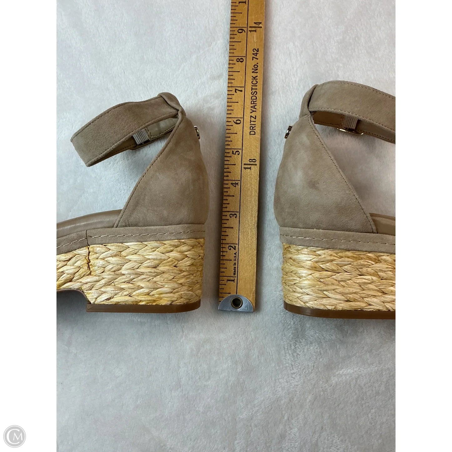 Sandals Heels Block By Vince Camuto In Cream, Size: 8.5