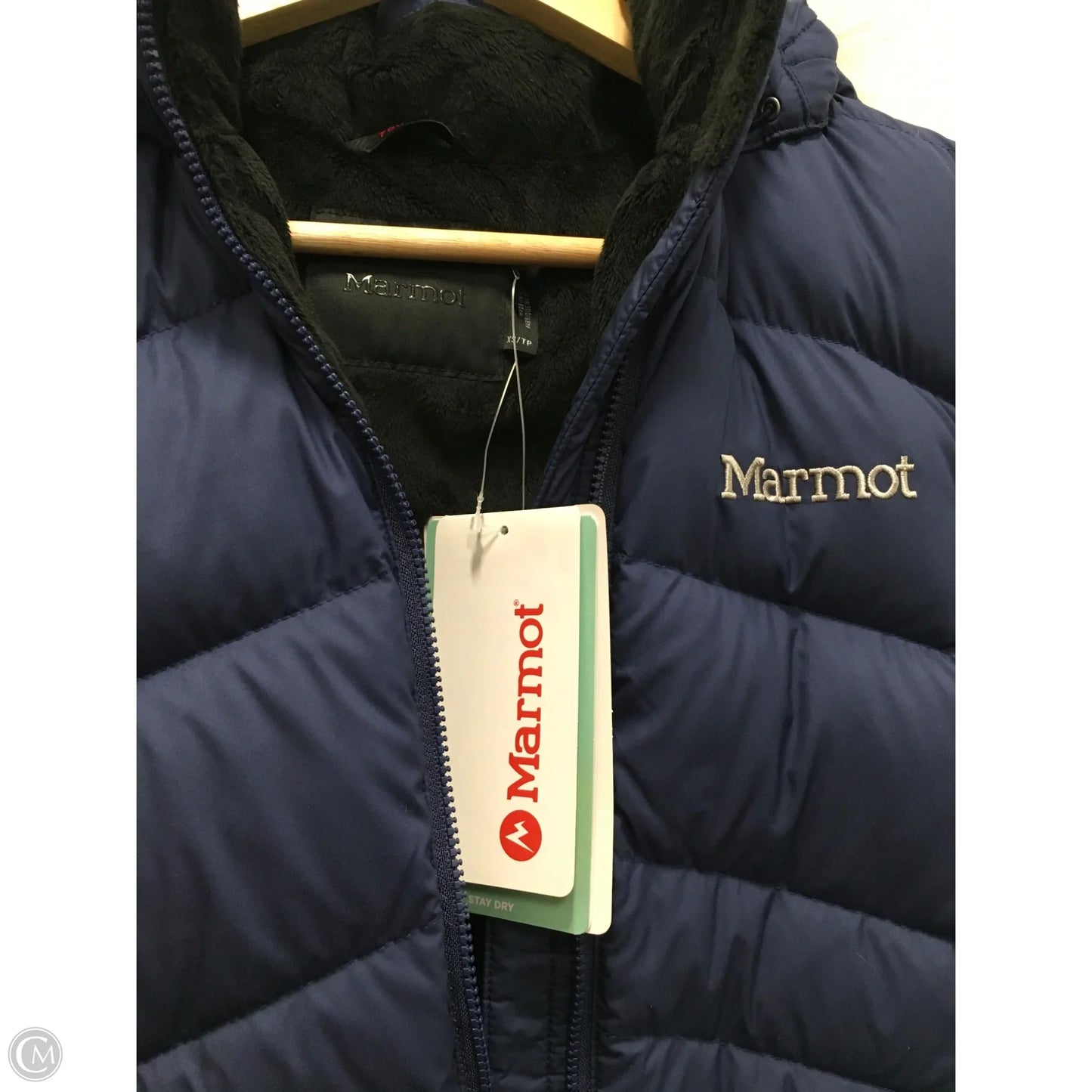 Coat Puffer & Quilted By Marmot In Navy, Size: Xs