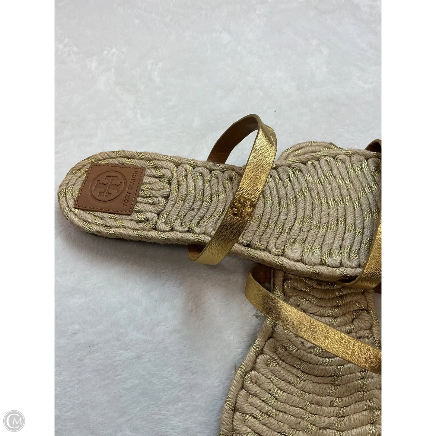 Sandals Designer By Tory Burch In Gold, Size: 10