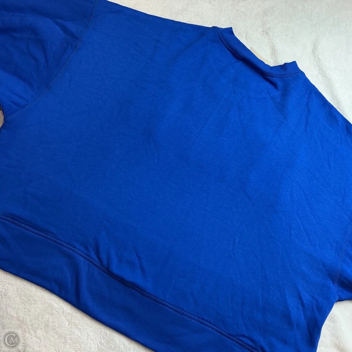 Sweatshirt Crewneck By Judith March In Blue Red & White, Size: M
