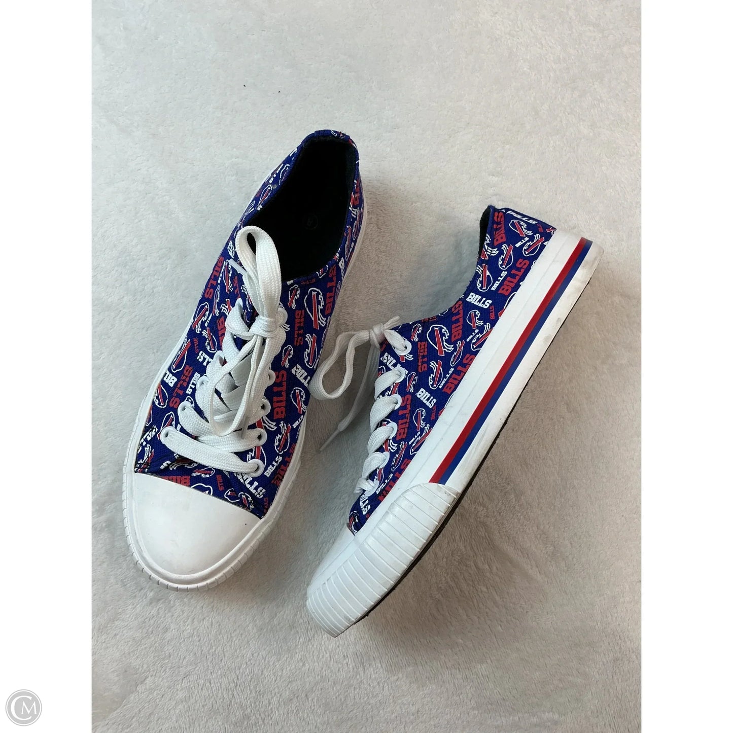 Shoes Sneakers By Clothes Mentor In Blue Red & White, Size: 8