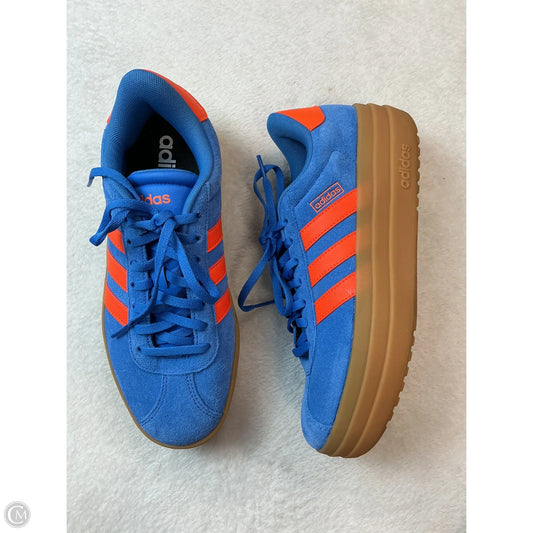 Shoes Sneakers By Adidas In Blue & Orange, Size: 7