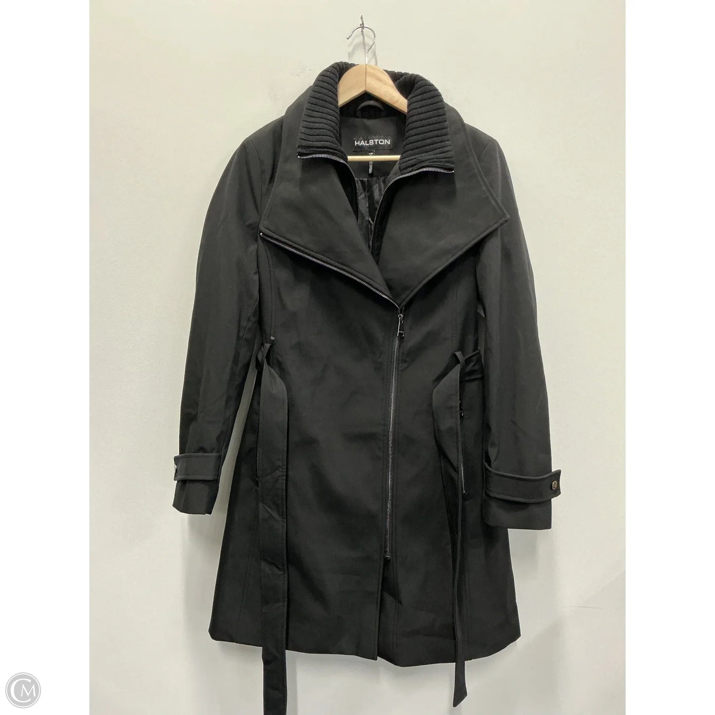 Coat Designer By Halston In Black, Size: L