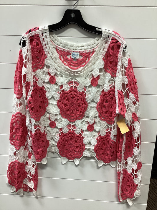 Top Ls By Blue Rain In Cream & Pink, Size:M
