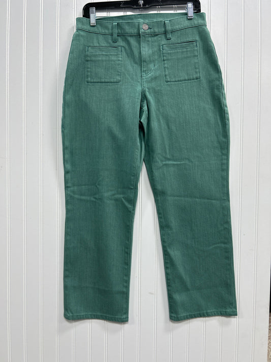Jeans Straight By Cabi In Green Denim, Size:8