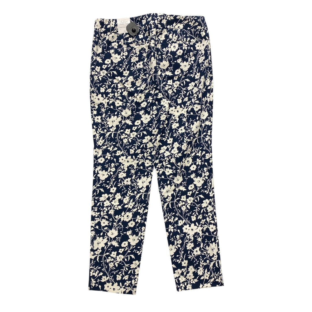 Pants Dress By Talbots In Blue & White, Size:12