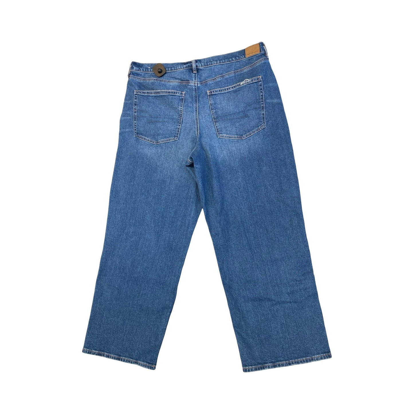 Jeans Straight By American Eagle In Blue Denim, Size:18