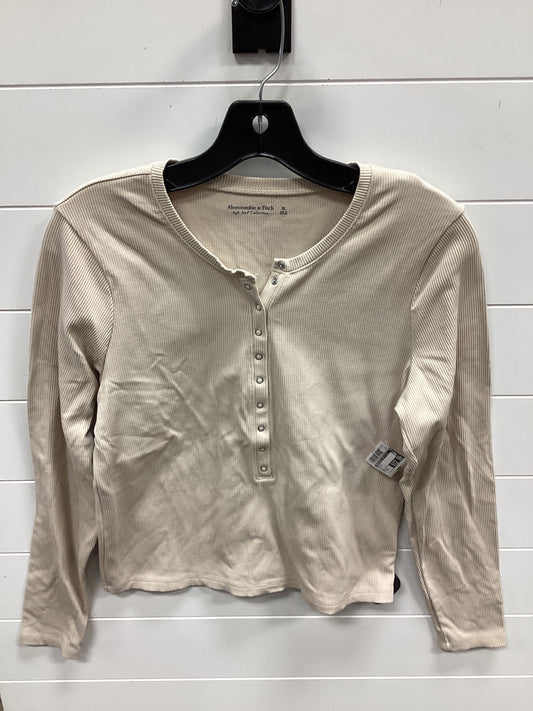 Top Ls By Abercrombie And Fitch In Tan, Size:Xl