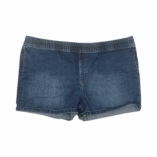Shorts By Terra & Sky In Blue Denim, Size:4X