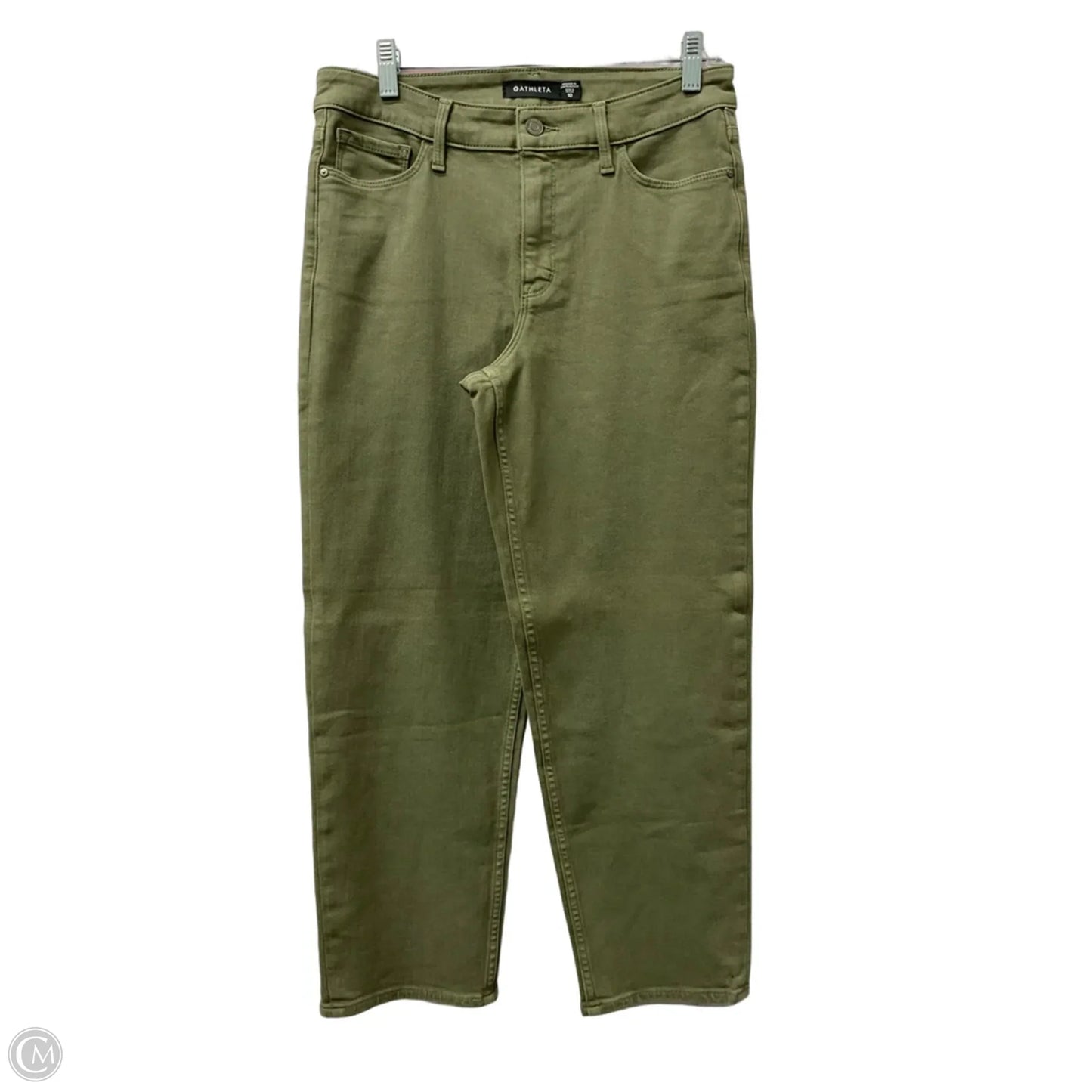 Jeans Straight By Athleta In Green Denim, Size: 10