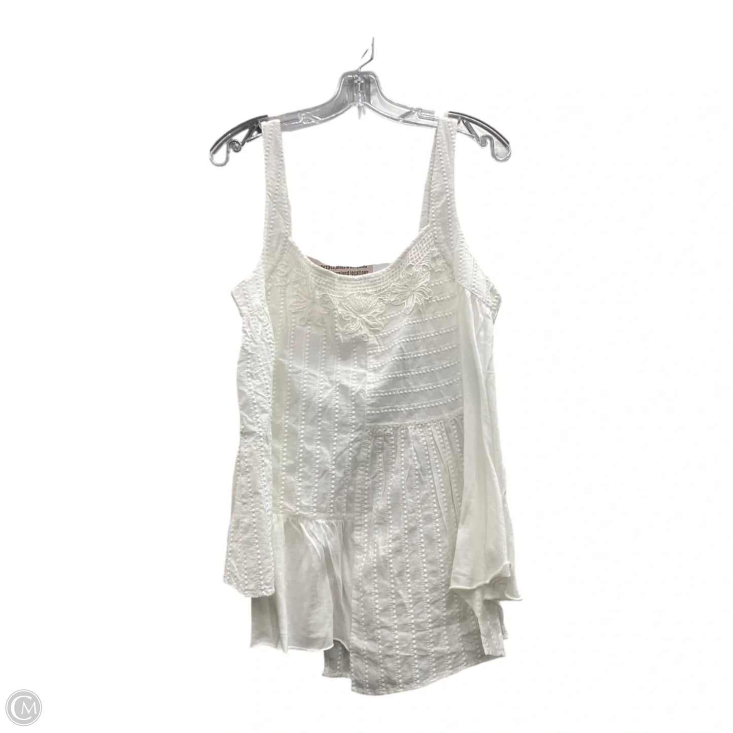 Top Sleeveless By lika In White, Size: L
