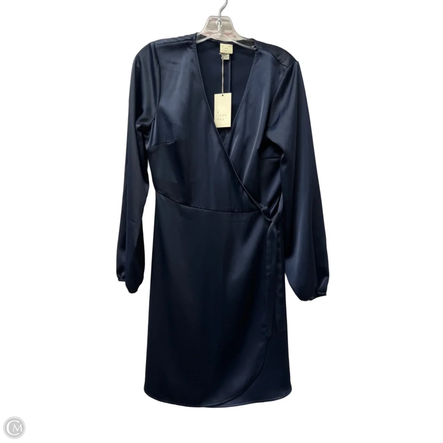 Dress Casual Midi By A New Day In Blue, Size: M
