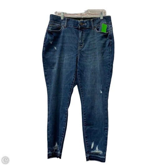 Jeans Cropped By New York And Co In Blue, Size: 16