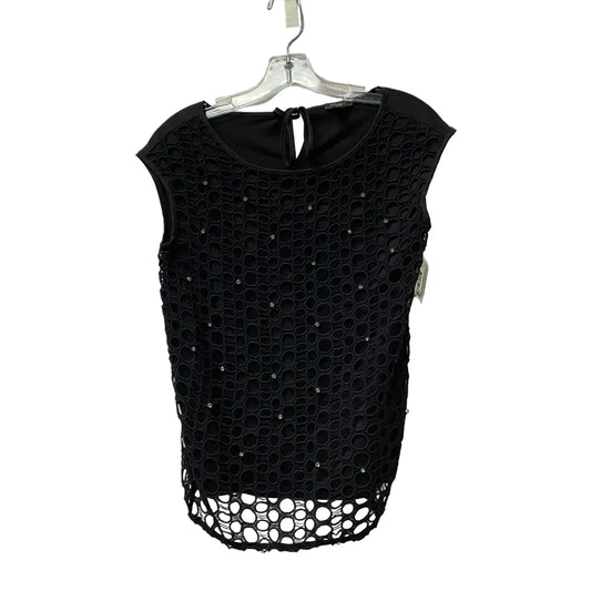 Top Sleeveless By Ann Taylor In Black, Size: Xsp