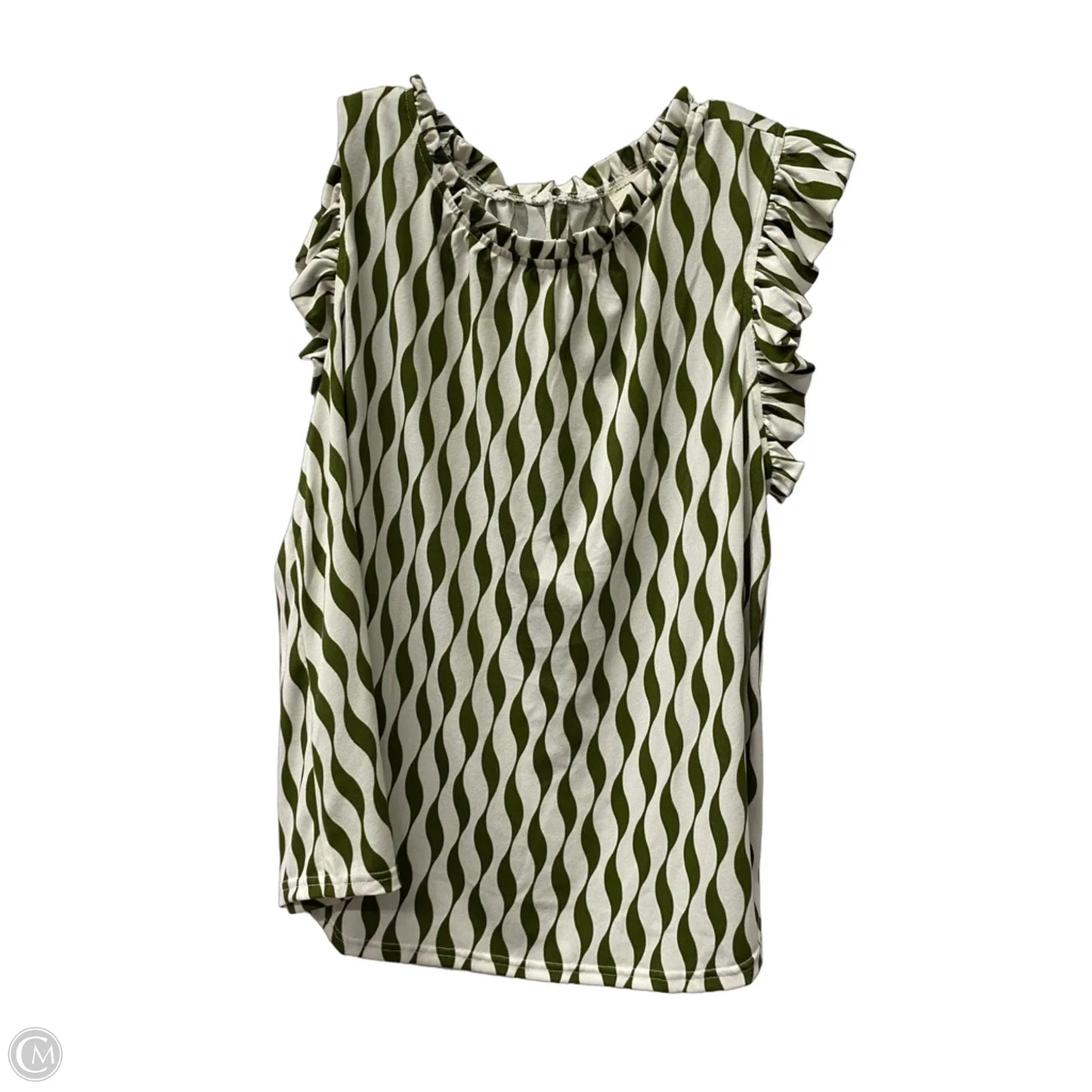 Top Short Sleeve By flower and feathers In Green, Size: 2x