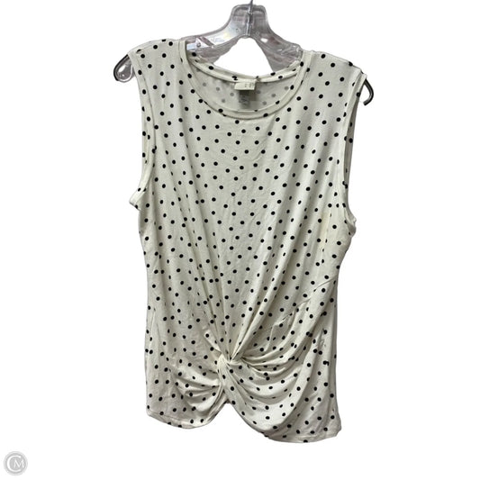 Top Sleeveless By A New Day In White, Size: Xl