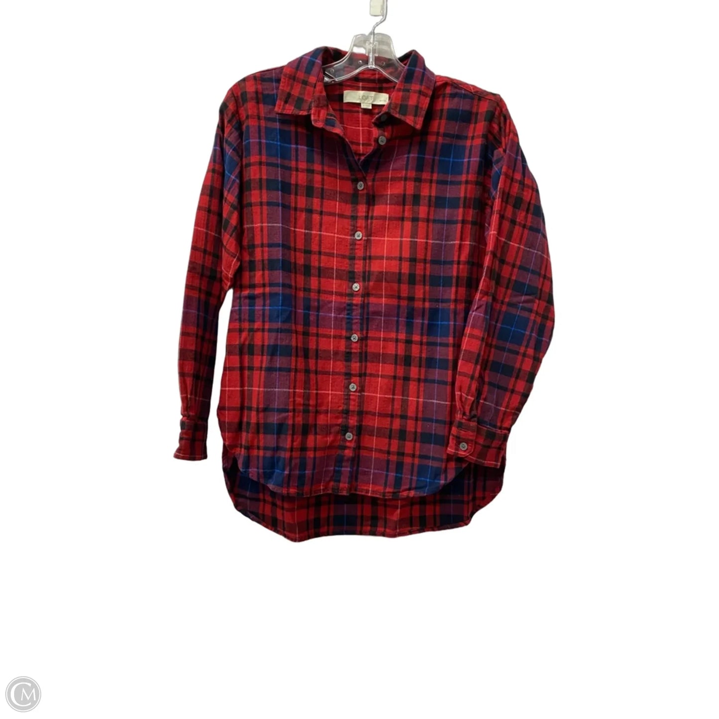 Top Long Sleeve By Loft In Red, Size: Sp