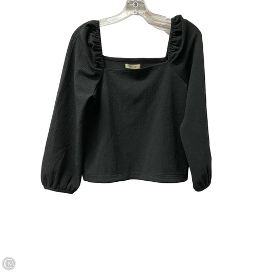 Top Long Sleeve By Madewell In Black, Size: M