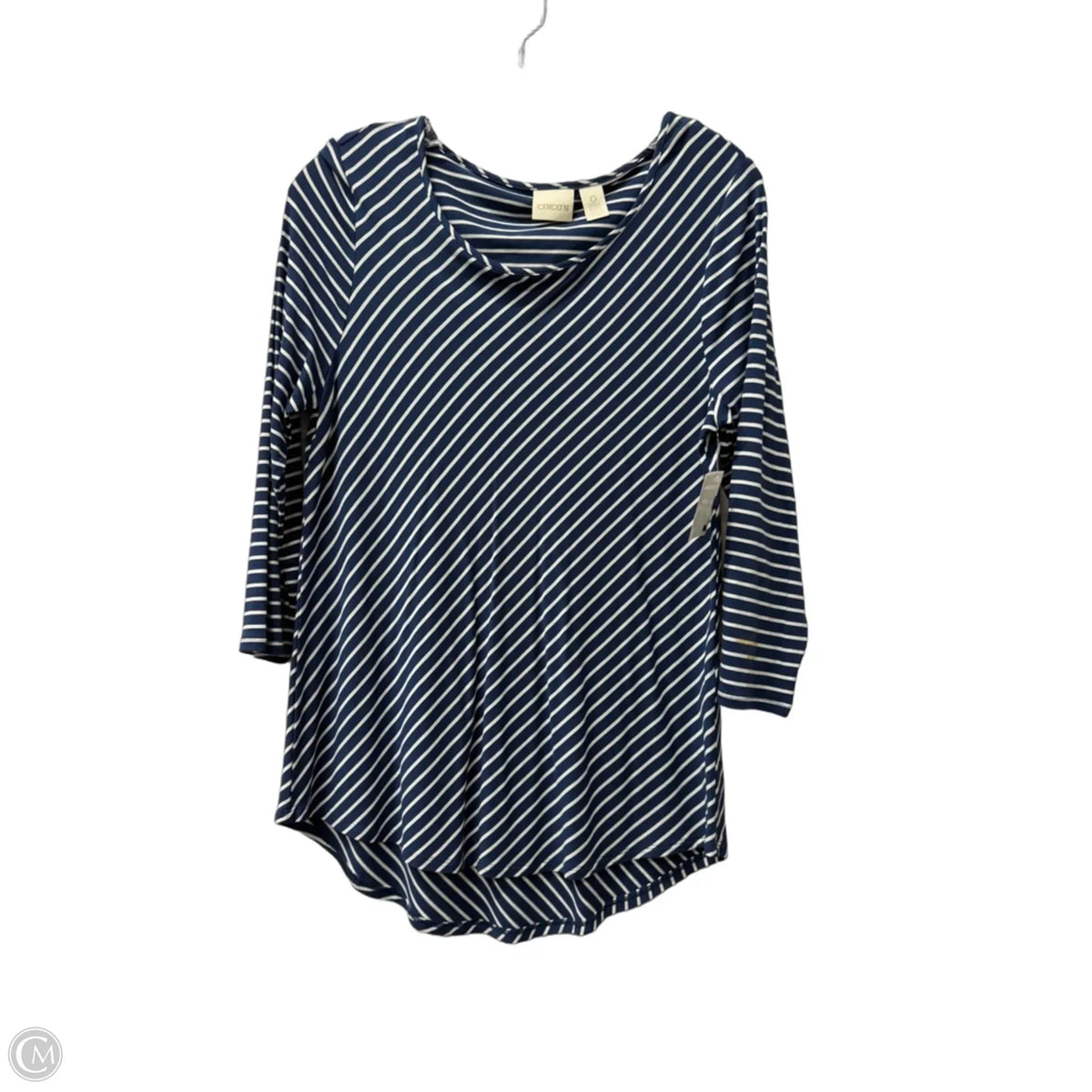 Top Long Sleeve By Chicos In Blue, Size: S