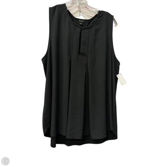 Top Sleeveless By Ann Taylor In Black, Size: L