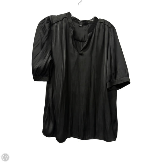 Top Short Sleeve By Ann Taylor In Black, Size: L