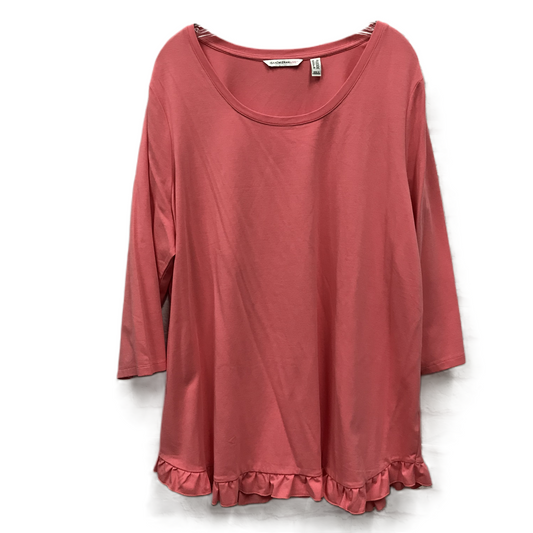 Top Long Sleeve Basic By Isaac Mizrahi Live Qvc  Size: 2x