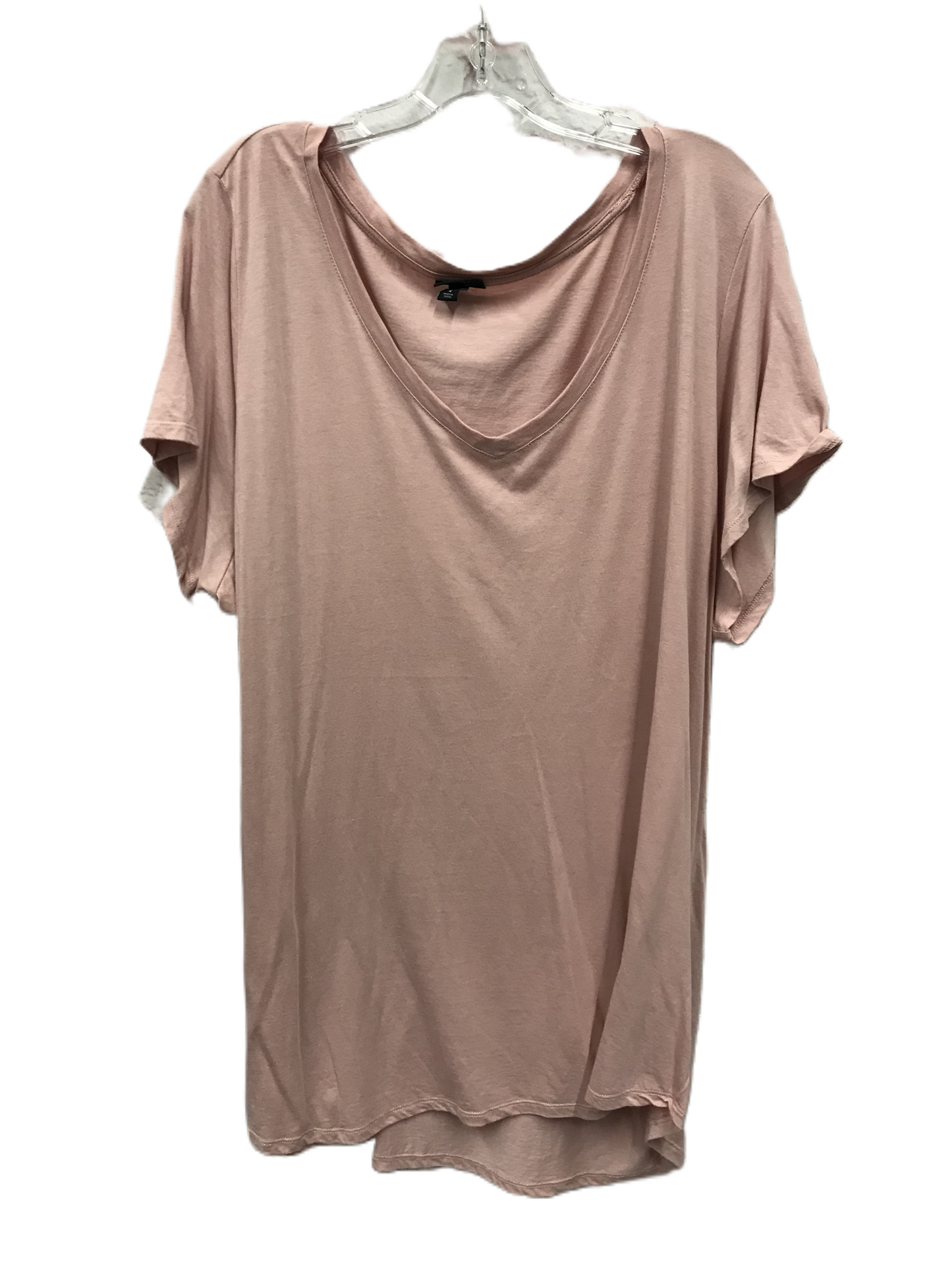 Pink Top Short Sleeve Basic By Torrid, Size: 4x