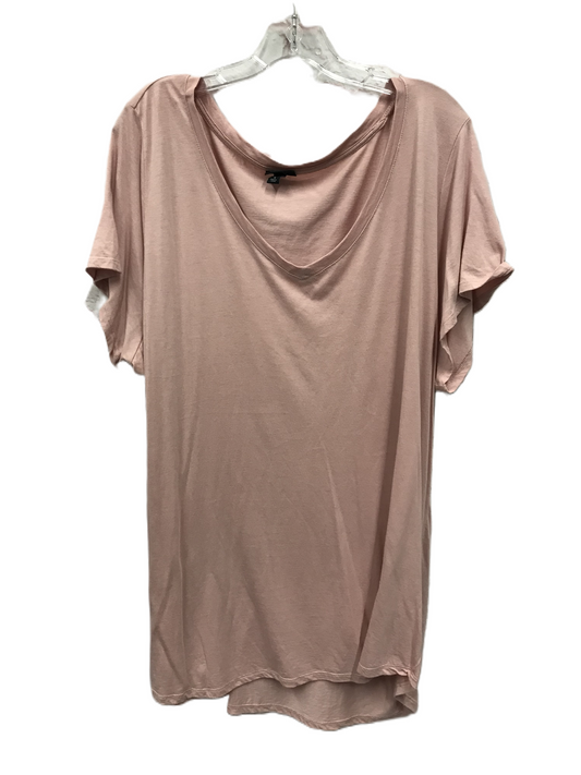 Pink Top Short Sleeve Basic By Torrid, Size: 4x
