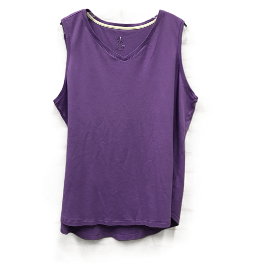 Purple Top Sleeveless By Isaac Mizrahi Live Qvc, Size: 3x