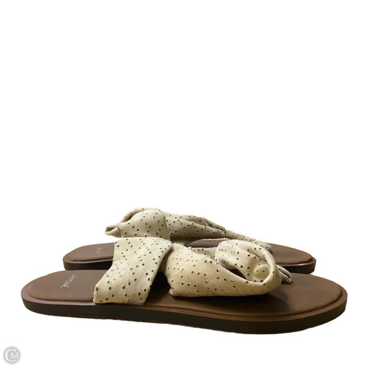 Sandals Flats By Sanuk In Tan, Size: 9