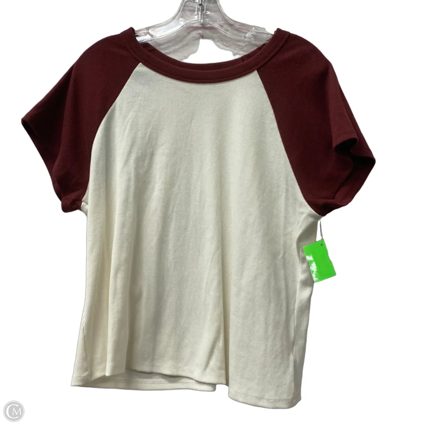 Top Short Sleeve By Old Navy In White, Size: 1x